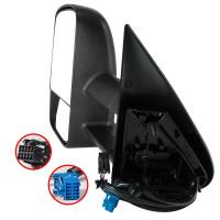 Spec'D Tuning Products - Spec-D 2003-2007 Chevrolet Silverado/GMC Sierra Power Adjustable, Heated, Manual Extendable Towing Mirrors - Image 4