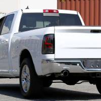 Spec'D Tuning Products - Spec-D 2009-2018 Dodge RAM 1500 / 2019-2021 RAM Classic / 2010-2018 RAM 2500 3500 White Bar LED Tail Lights (Glossy Black Housing/Clear Lens) - Image 7