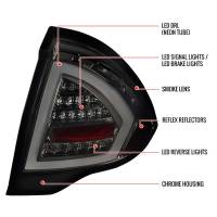 Spec'D Tuning Products - Spec-D 2010-2012 Ford Fusion LED Tail Lights (Chrome Housing/Smoke Lens) - Image 5