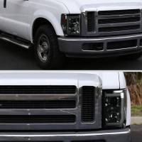 Spec'D Tuning Products - Spec-D 2008-2010 Ford F-250 F-350 F-450 LED C-Bar Projector Headlight (Chrome Housing/Smoke Lens) - Image 8