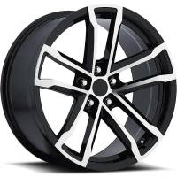 FR Series 41 Replica Camaro Wheel 18X8 5X120 ET27 66.9CB Gloss Black Machine Face