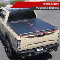 Spec'D Tuning Products - Spec-D 2009-2018 Dodge RAM 1500/2019-2022 RAM 1500 Classic 5.6FT Short Bed Soft Roll Up Tonneau Cover - Image 6