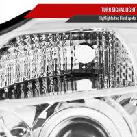 Spec'D Tuning Products - Spec-D 2004-2015 Nissan Titan/ 2004-2007 Armada Dual Halo Projector Headlights (Chrome Housing/Clear Lens) - Image 7