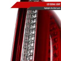 Spec'D Tuning Products - Spec-D 2003-2007 Cadillac CTS LED Tail Lights (Chrome Housing/Red Lens) - Image 3