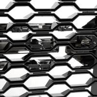 Spec'D Tuning Products - Spec-D 2019-2023 Chevrolet Silverado 1500 LT Glossy Black Honeycomb Hood Grille w/ Chrome Trim - Image 5