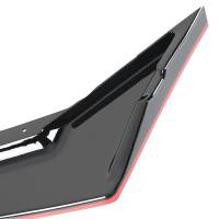 Spec'D Tuning Products - Spec-D 2019-2021 Honda Civic Sedan Glossy Black/Red Trim 3PC Front Bumper Lip Set - Image 3