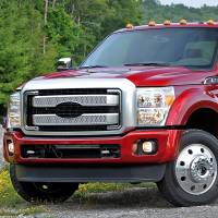 Spec'D Tuning Products - Spec-D 2011-2016 Ford F-250/F-350/F-450/F-550 SuperDuty Platinum Style Chrome ABS Grille Overlay - Image 8