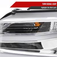 Spec'D Tuning Products - Spec-D 2011-2018 Volkswagen Jetta MK6 LED Bar Projector Headlights (Chrome Housing/Clear Lens) - Image 3