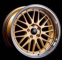 JNC Wheels Rim JNC005 Gold Machined Lip 17X9.5 4X100/4X114.3 ET32