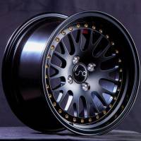 JNC Wheels - JNC Wheels Rim JNC001 Matte Black Gold Rivets 17X8 4X100/4x114.3 ET25 - Image 3