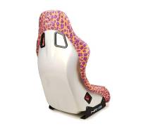 NRG Innovations - NRG Innovations FRP Bucket Seat PRISMA- SAVAGE Edition w/ White Pearlized Back Wild Thornberry Leopard Print- Medium - Image 7