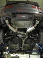 A'PEXi - APEXi N1 Evo-R Muffler Exhaust, 2008-2012 Mitsubishi Lancer Evolution X (Dual) - Image 3