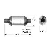 Flowmaster - Flowmaster Universal 282 Series Obdii (49 State) Catalytic Converter - 2.50 In. - Image 4