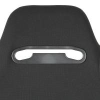 Spec'D Tuning Products - Spec-D Fully Reclinable Black Cloth Bucket Racing Seat w/ Sliders - Passenger Side Only - Image 7