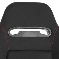 Spec'D Tuning Products - Spec-D Fully Reclinable Black Cloth Bucket Racing Seat w/ Sliders - Driver Side Only - Image 5