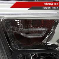 Spec'D Tuning Products - Spec-D 2019-2021 Dodge RAM 1500 Factory Style Headlights with Amber Reflectors (Chrome Housing/Smoke Lens) - Image 4