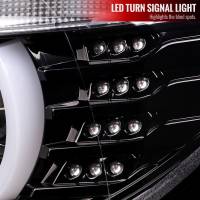 Spec'D Tuning Products - Spec-D 2012-2015 BMW F30 3 Series Sedan Dual LED U-Bar Projector HID-Compatible Headlights w/ LED Turn Signal Lights (Jet Black Housing/Clear Lens) - Image 5