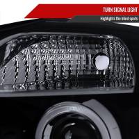 Spec'D Tuning Products - Spec-D 2004-2015 Nissan Titan/ 2004-2007 Armada Dual Halo Projector Headlights (Glossy Black Housing/Smoke Lens) - Image 7