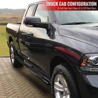 Spec'D Tuning Products - Spec-D 2009-2018 Dodge RAM 1500 / 2019-2021 Dodge RAM Classic Quad Cab 4" Black Stainless Steel Side Step Nerf Bars - Image 8