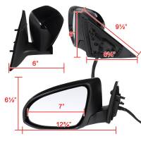 Spec'D Tuning Products - Spec-D 2012-2014 Toyota Camry Glossy Black 3-Pin Power Adjustable Side Mirror - Driver Side Only - Image 6