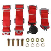 Spec'D Tuning Products - Spec-D Universal Red 4 Point Quick Release Camlock Racing Seat Belt Safety Harness - Image 7