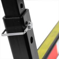 Spec'D Tuning Products - Spec-D Universal Black Steel Adjustable Truck Bed 2" Hitch Extender - Image 3