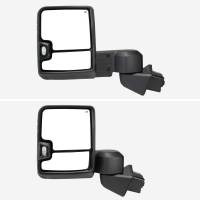 Spec'D Tuning Products - Spec-D 2019-2022 Chevrolet Silverado 1500 Power Adjustable, Heated, & Manual Extendable Black Towing Mirrors w/ Smoke Lens LED Turn Signal & Clearance Lights - Image 3