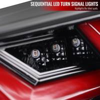 Spec'D Tuning Products - Spec-D 2013-2016 Scion FRS/ Subaru BRZ Lambo Style Sequential LED Tail Lights (Glossy Black Housing/Clear Lens) - Image 3