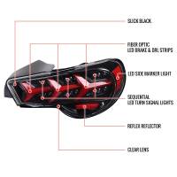 Spec'D Tuning Products - Spec-D 2013-2016 Scion FRS/ Subaru BRZ Lambo Style Sequential LED Tail Lights (Glossy Black Housing/Clear Lens) - Image 6