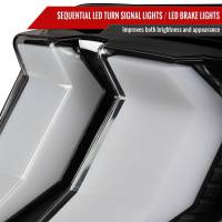 Spec'D Tuning Products - Spec-D 2010-2012 Ford Mustang Sequential LED Tail Lights (Matte Black Housing/Clear Lens) - Image 3