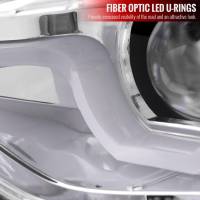 Spec'D Tuning Products - Spec-D 2012-2015 BMW F30 3 Series Sedan Dual LED U-Bar Projector HID-Compatible Headlights w/ LED Turn Signal Lights (Chrome Housing/Clear Lens) - Image 2