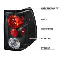 Spec'D Tuning Products - Spec-D 2003-2006 Ford Expedition Tail Lights (Matte Black Housing/Clear Lens) - Image 6