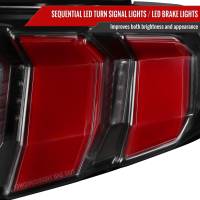 Spec'D Tuning Products - Spec-D 2010-2012 Ford Mustang Sequential LED Tail Lights (Satin Black) - Image 4