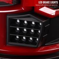 Spec'D Tuning Products - Spec-D 2019-2022 Dodge RAM 2500/3500 Red LED Bar Sequential Signal Tail Lights (Black Housing/Clear Lens) - Image 3