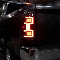 Spec'D Tuning Products - Spec-D 2019-2022 Dodge RAM 2500/3500 Red LED Bar Sequential Signal Tail Lights (Black Housing/Clear Lens) - Image 8