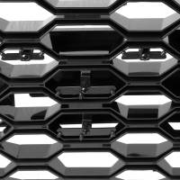 Spec'D Tuning Products - Spec-D 2019-2022 Chevrolet Silverado 1500 WT Glossy Black Honeycomb Hood Grille - Image 5