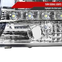 Spec'D Tuning Products - Spec-D 1997-2004 Dodge Dakota/ 1998-2003 Durango SMD LED Light Strip Factory Style Crystal Headlights (Chrome Housing/Clear Lens) - Image 5