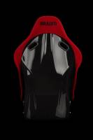 BRAUM RACING SEATS & MORE - BRAUM Racing Falcon-S Composite FRP Bucket Seat - Red Jacquard Black Stitching - Each - Image 5