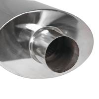 Spec'D Tuning Products - Spec-D Universal DTM Style 2.5" Inlet/3" Outlet Stainless Steel Exhaust Muffler w/ Dual Burnt Tips - Image 3