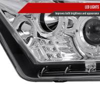 Spec'D Tuning Products - Spec-D 2010-2014 Ford Mustang Dual Halo Projector Headlights (Chrome Housing/Clear Lens) - Image 6