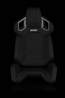 BRAUM RACING SEATS & MORE - BRAUM Racing Alpha X Series Sport Seats - Black Polo Fabric (Grey Stitching) - Pair - Image 2