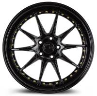 AodHan Wheels - AodHan Wheels Rim DS07 19x11 5x114.3 73.1CB ET15 Gloss Black W /Gold Rivets - Image 2