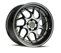 AodHan Wheels - AodHan Wheels Rim DS01 18x9.5 5x114.3 73.1CB ET30 Black Vacuum w/ Gold Rivets - Image 1