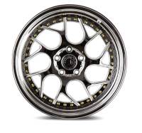 AodHan Wheels - AodHan Wheels Rim DS01 19x10.5 5x114.3 73.1CB ET22 Vacuum Chrome w/ Gold Rivets - Image 2