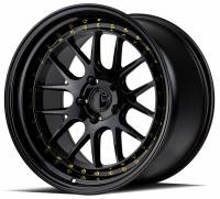 AodHan Wheels - AodHan Wheels Rim DS06 18x9.5 5x114.3 73.1CB ET15 Gloss Black W /Gold Rivets - Image 3