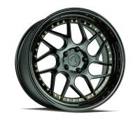 AodHan Wheels - AodHan Wheels Rim DS01 19x9.5 5x114.3 73.1CB ET22 Gloss Black W /Gold Rivets - Image 1