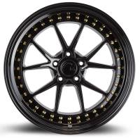 AodHan Wheels - AodHan Wheels Rim DS08 19x11 5X114.3 73.1CB ET15 Gloss Black W /Gold Rivets - Image 2