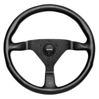 Momo - Momo Montecarlo Steering Wheel 320 mm - Black Leather/Black Stitch/Black Spokes - Image 1