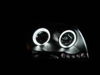 ANZO Headlights, Tail Lights and More  - ANZO 2005-2007 Dodge Magnum Projector Headlights Black - Image 2