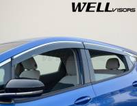 WellVisors - WellVisors Side Window Deflectors Chevrolet Bolt EV 2017+ w/ Chrome Trim - Image 3